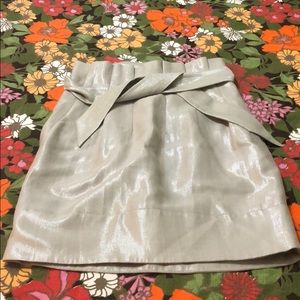 Bcbg metallic paper bag skirt